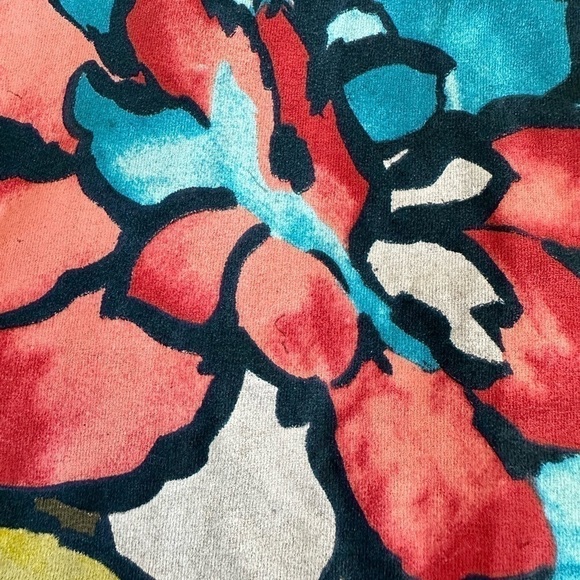 Hollister Womens Army Green Hand Painted Flower Ruffle Tank Top Size Medium - Picture 8 of 13